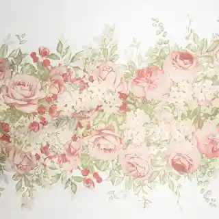 Eurofirany Pościel satynowa 220x200 Spring 25 biała zielona kwiaty