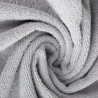 Eurofirany Ręcznik Amanda 30x50 cm srebrny, ozdobna bordiura w pasy, frotte 500 g/m2