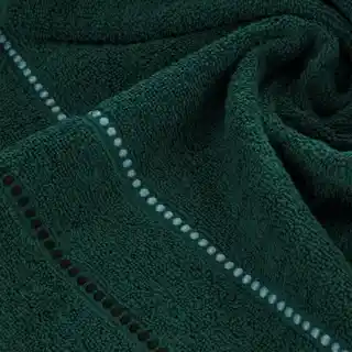 Eurofirany Ręcznik bawełniany 30x50 Suzi zielony ciemny frotte 500 g/m2