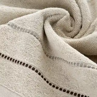 Eurofirany Ręcznik bawełniany 50x90 Suzi beżowy frotte 500 g/m2