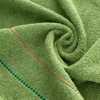 Eurofirany Ręcznik bawełniany 50x90 Suzi zielony frotte 500 g/m2