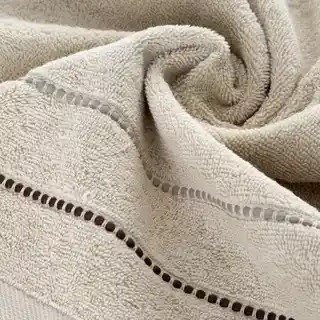 Eurofirany Ręcznik bawełniany Suzi 70x140 beżowy 500 g/m2 frotte