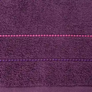 Eurofirany Ręcznik bawełniany 70x140 Suzi fioletowy, frotte 500 g/m2