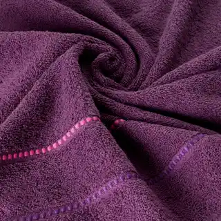 Eurofirany Ręcznik bawełniany 70x140 Suzi fioletowy, frotte 500 g/m2