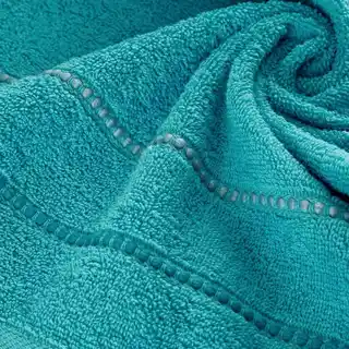 Eurofirany Ręcznik bawełniany 70x140 Suzi turkusowy frotte 500 g/m2