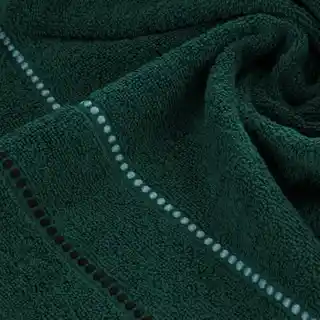 Eurofirany Ręcznik bawełniany 70x140 Suzi zielony ciemny frotte 500 g/m2