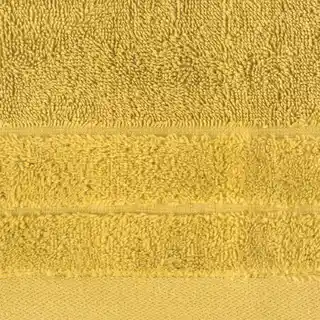 Eurofirany Ręcznik Damla 50x90cm welurowa bordiura musztardowy 500g/m2