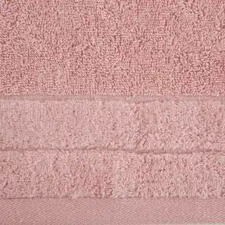 Eurofirany Ręcznik DAMLA z welurową bordiurą 50x90cm pudrowy róż