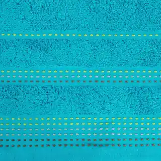 Eurofirany Ręcznik Pola 50x90cm turkusowy żakardowa bordiura stebnowanie