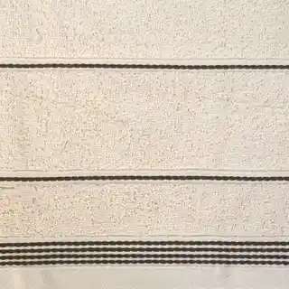 Eurofirany ręcznik z bordiurą sznurek 50x90 cm beżowy, bawełna, 500 g/m2