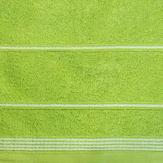 Eurofirany ręcznik z bordiurą sznurek 50x90 jasnozielony bawełna 500 g/m2