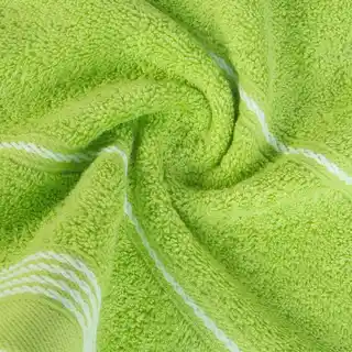 Eurofirany ręcznik z bordiurą sznurek 50x90 jasnozielony bawełna 500 g/m2