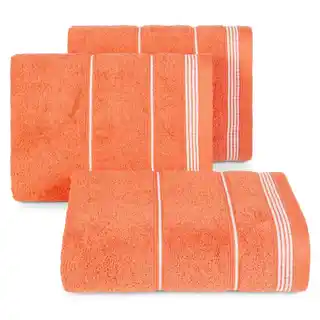 Eurofirany ręcznik z bordiurą sznurek 50x90cm bawełna pomarańczowa
