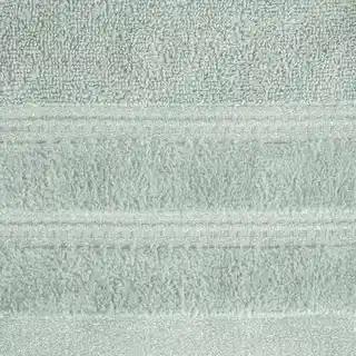 Eurofirany Ręcznik z welurową bordiurą przetykaną błyszczącą nicią 30x50cm miętowy