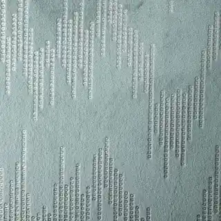 Eurofirany Zasłona CHILL z miękkiego welwetu ze srebrnym nadrukiem 140x250cm morski, srebrny przelotki/koła