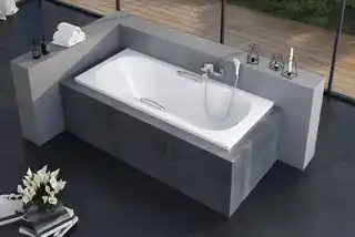 Excellent Clesis Lux wanna prostokątna z uchwytami 170x75 biała