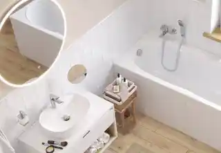 Excellent DOEX.1520WH Białe lusterko kosmetyczne