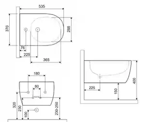 Excellent Doto bidet wiszcy biały CEEX.1506.537.WH