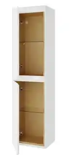 Excellent Finli szafka wisząca boczna 150 cm, wysoka, biały połysk