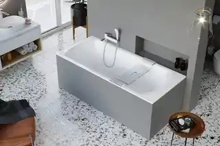 Excellent Lamia Slim wanna prostokątna 160x75 biała