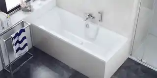 Excellent Pryzmat Wanna prostokątna 200x90 Biała