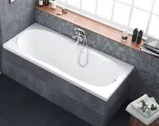 Excellent Sekwana wanna prostokątna 160x70 biała