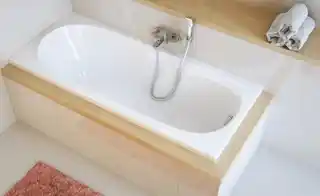 Excellent Sekwana wanna prostokątna 160x70 biała