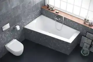 Excellent Sfera Slim wanna narożna 170x100 cm biała lewa