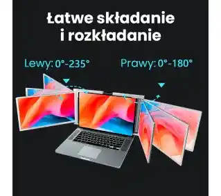 Extralink Dual Screen S600 15 Full HD IPS do laptopa Monitor LED