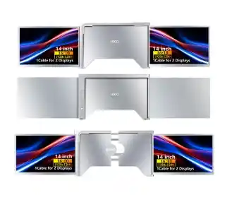 Extralink Smart Life S500 2-Screen 14 Full HD IPS 60Hz do laptopa 15 do 17,3 Monitor LED