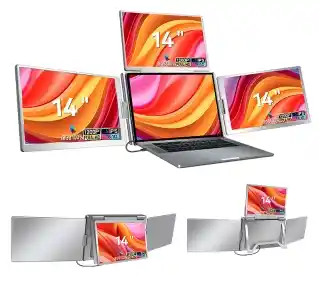 Extralink Smart Life S780 3-Screen 14 Full HD IPS 50Hz do laptopa 12 do 18,5 Monitor LED