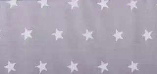 Extrapościel Pościel bawełniana 160x200 wzór 939E Gwiazdki białe na szarym tle