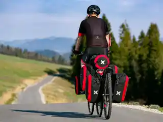 Extrawheel sakwy tylne Biker polyester 50L czarne