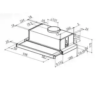 Faber Flexa NG Glass BK 60 czarny okap