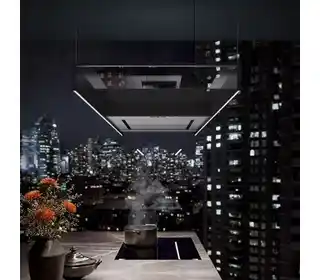 Falmec Design+ Light Isola Okap wyspowy 180 cm czarny CLTI80.E0P2