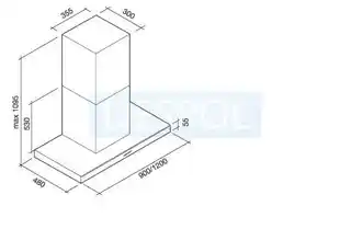 Falmec LUMINA NRS 120 CZARNY okap kominowy