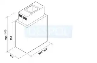 Falmec okap wyspowy LAGUNA ISOLA 90 cm Panelowy
