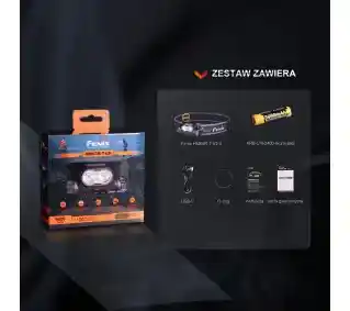 Fenix Latarka czołowa HM65R-T V2.0 ciemnofioletowa