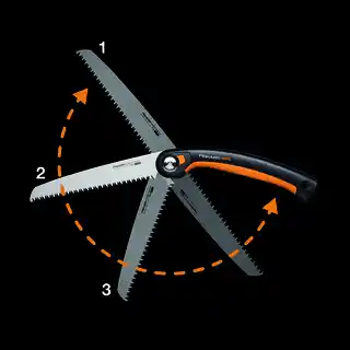 Fiskars 1067553 piła składana SW69, ostrze stalowe, ergonomiczny uchwyt, kompaktowa, lekka