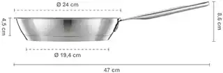 Fiskars All Steel Patelnia powlekana 24 cm 1064743