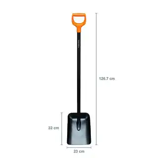 Fiskars Szufla Solid metalowa 127 cm, rączka D, prosta, stalowa, numer 1066718