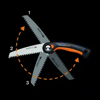 Fiskars piła składana SW68, stal, ergonomiczny uchwyt, długość ostrza 68 cm
