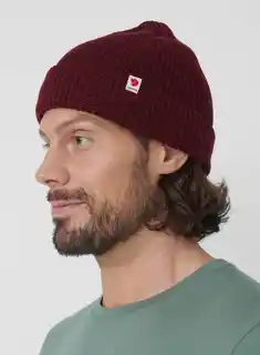 Fjallraven Czapka dzianinowa Tab Hat cabin red