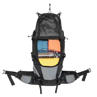 Fjord Nansen plecak Himil 45+10L Solid Black/Graphite