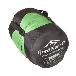 Fjord Nansen Torget XL śpiwór, prawy, syntetyczny, 3 sezon, wypełnienie poliester, kolor szary