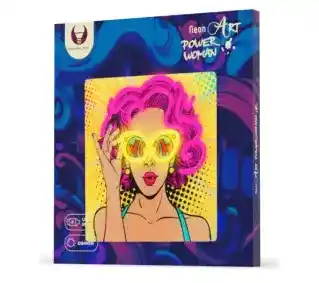 Forever Art LED Kobieta w okularach FLA02 Neon