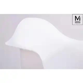 Modesto Design Daw DSW biały, ergonomiczny, drewniane nogi, tapicerka z tkaniny, model C1025.WHITE