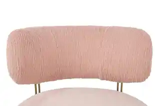 Fotel Low Teddy Pink różowy HE510X-3 King Home