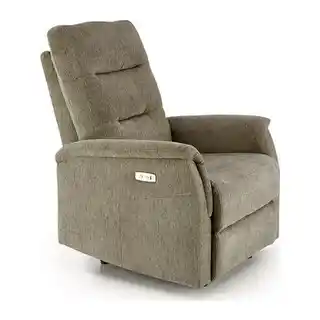 Fotel rozkładany elektryczny wypoczynkowy Jamal oliwkowy Halmar