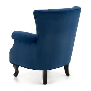 Fotel TITAN Velvet Halmar granatowy